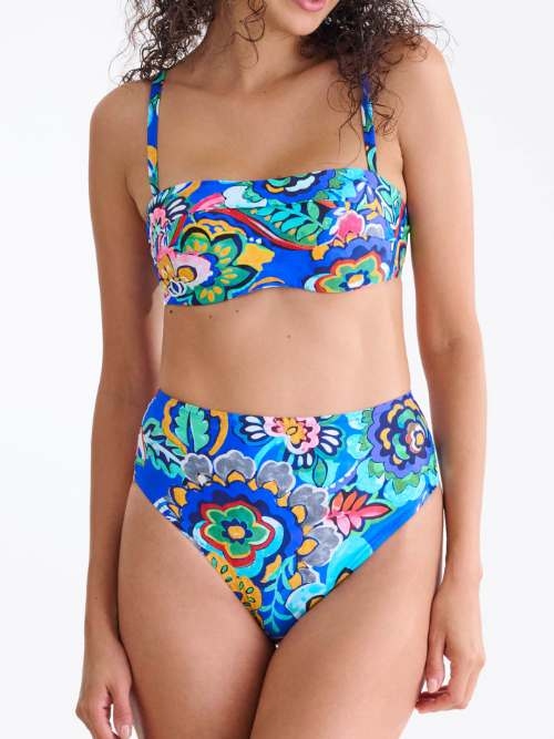 Lisca Swimwear Mexico blauw/print bikini broekje