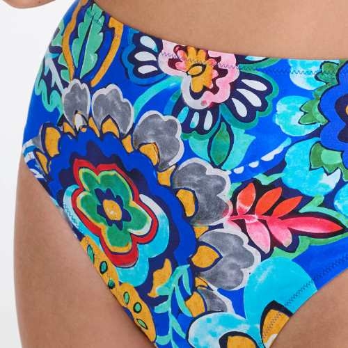 Lisca Swimwear Mexico blauw/print bikini broekje