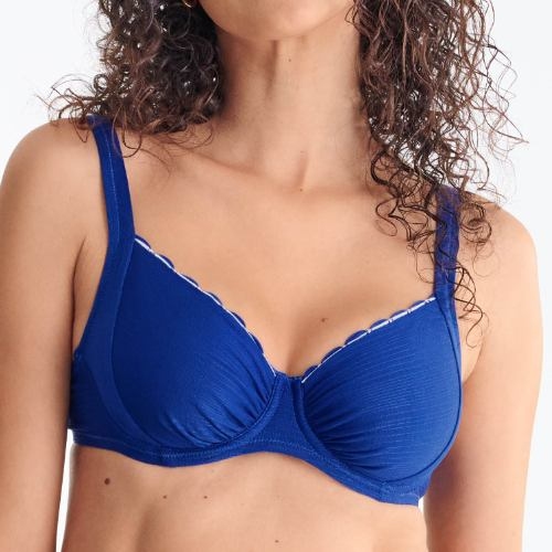 Lisca Swimwear Panama blauw soft-cup bikinitop