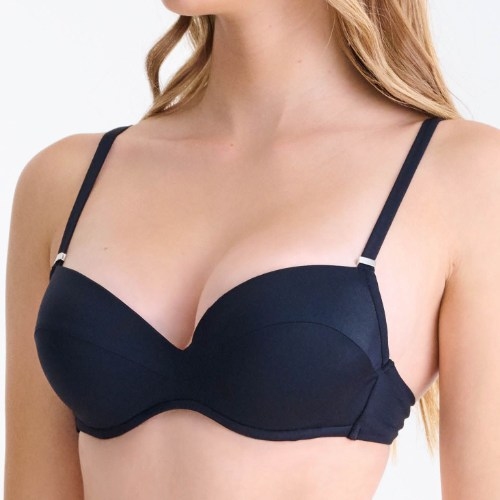 Lisca Swimwear Portofino zwart voorgevormde bikinitop