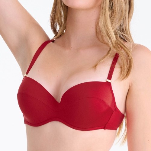 Lisca Swimwear Portofino rood voorgevormde bikinitop