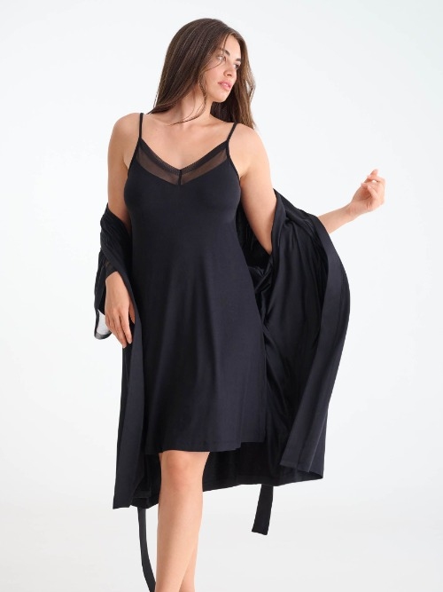 Lisca Sia zwart kimono