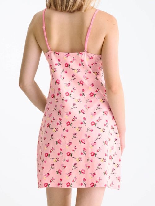 Lisca Bloomy roze slipdress