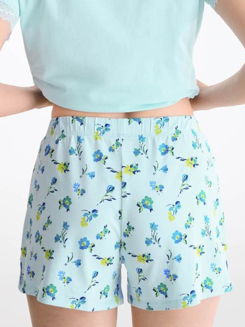 Lisca Bloomy blauw shortama