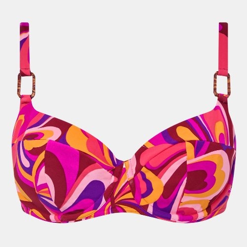 Chantelle Badmode Vita roze/print soft-cup bikinitop