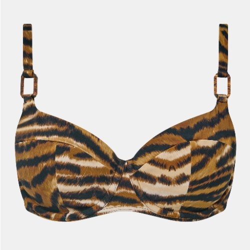 Chantelle Badmode Vita bruin/print soft-cup bikinitop