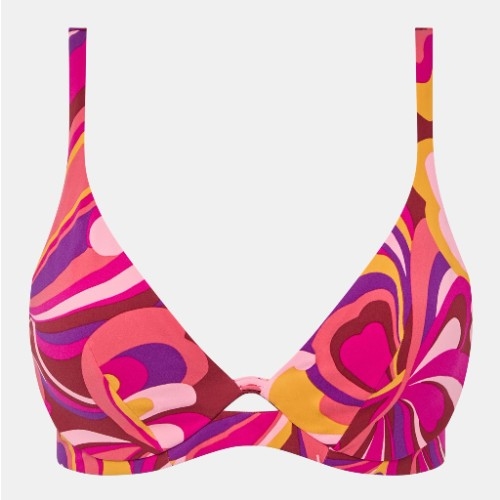 Chantelle Badmode Vita roze/print soft-cup bikinitop