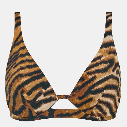 Chantelle Badmode Vita bruin/print soft-cup bikinitop