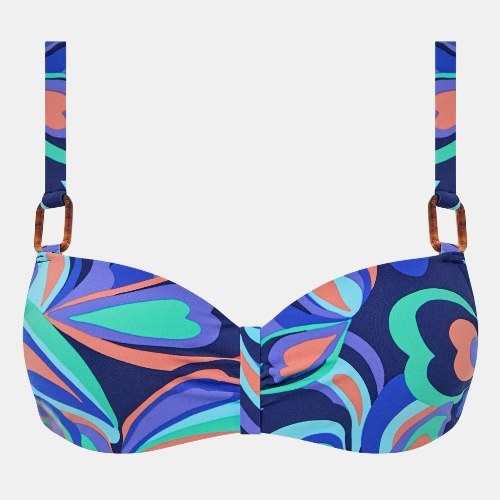 Chantelle Badmode Vita blauw/print voorgevormde bikinitop