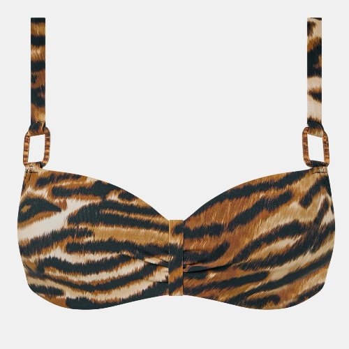 Chantelle Badmode Vita bruin/print voorgevormde bikinitop