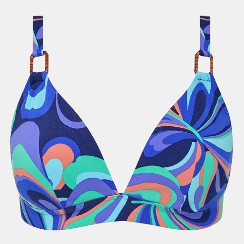 Chantelle Badmode Vita blauw/print voorgevormde bikinitop