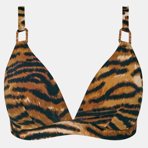 Chantelle Badmode Vita bruin/print voorgevormde bikinitop