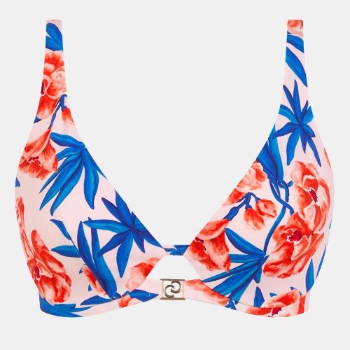 Chantelle Badmode Sauvage wit/print soft-cup bikinitop