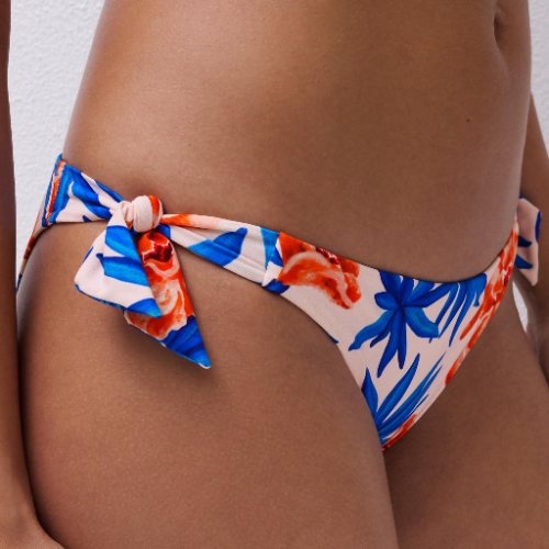 Chantelle Badmode Sauvage wit/print bikini broekje