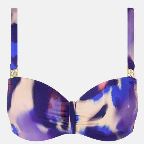 Chantelle Badmode Sauvage blauw/print voorgevormde bikinitop