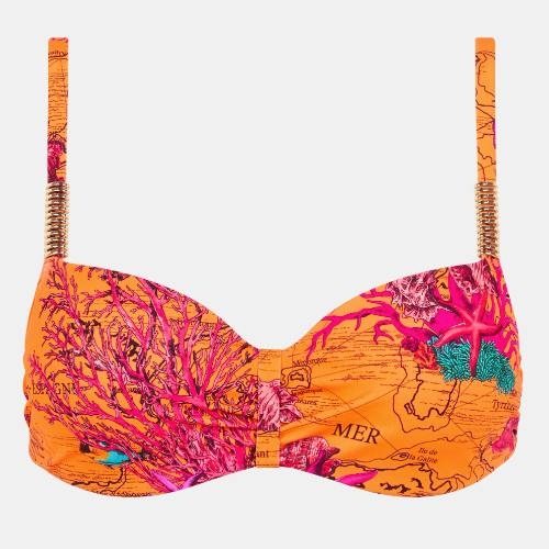 Chantelle Badmode Icon oranje voorgevormde bikinitop