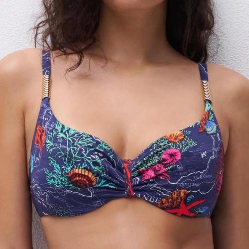 Chantelle Badmode Icon blauw voorgevormde bikinitop
