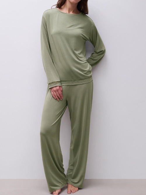 Chantelle Nachtmode Joe groen slaapshirt