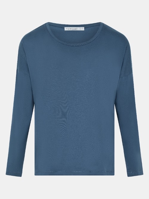 Femilet Nachtmode Yara blauw slaapshirt