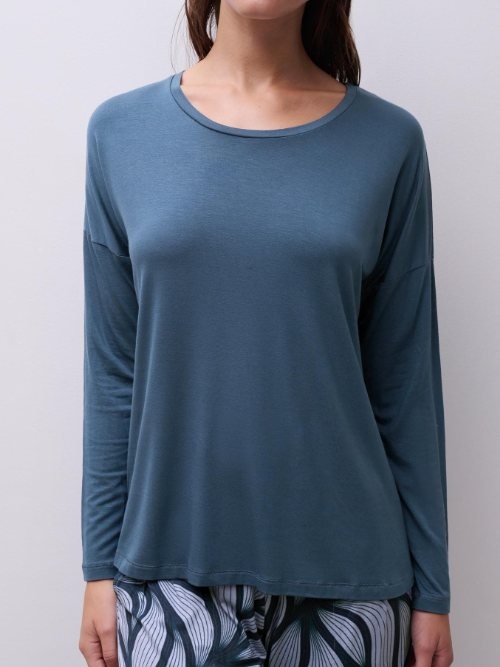 Femilet Nachtmode Yara blauw slaapshirt