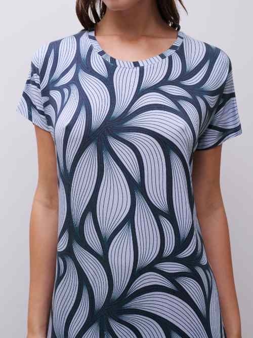 Femilet Nachtmode Yara blauw nachthemd