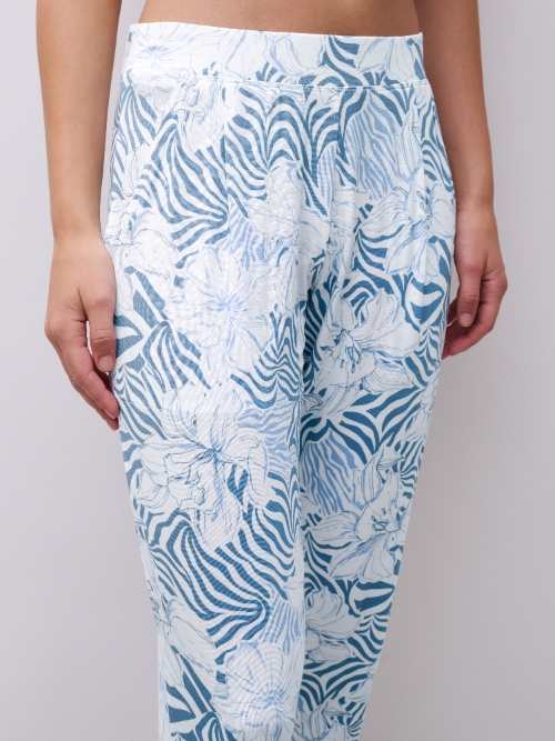 Femilet Nachtmode Loraine lila pyjamabroek