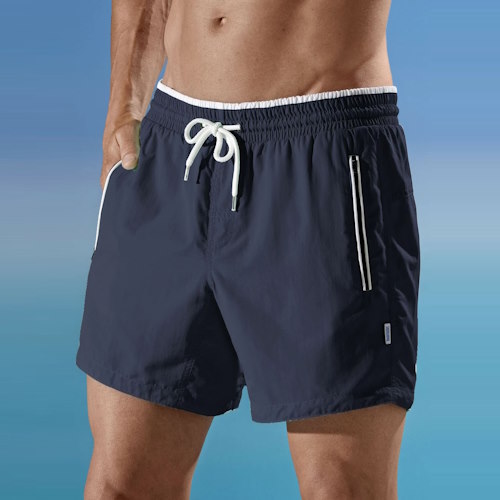 Bomain Basic marine blauw zwemshort