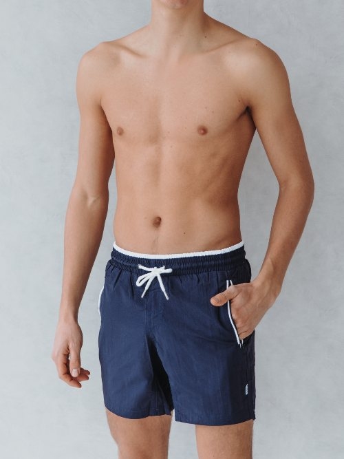 Bomain Basic marine blauw zwemshort