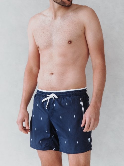 Bomain Roatán marine blauw zwemshort