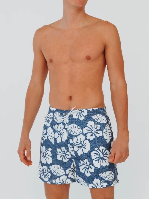 Bomain Boaz marine blauw zwemshort