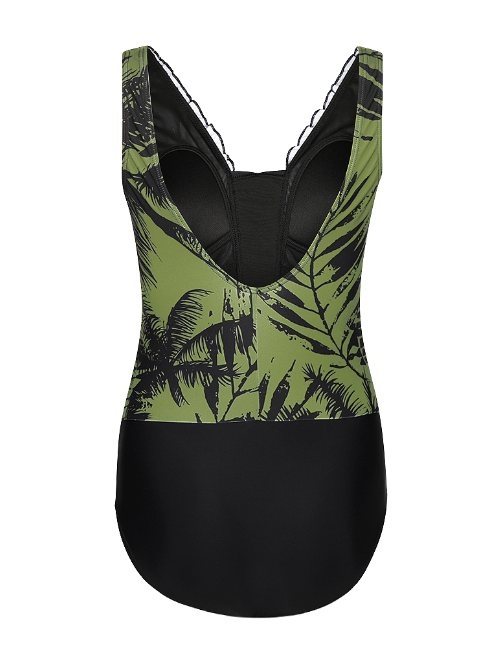 Mila Classic groen/zwart badpak