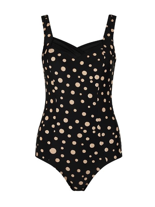 Mila Golden Dots zwart badpak