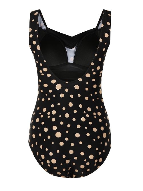 Mila Golden Dots zwart badpak