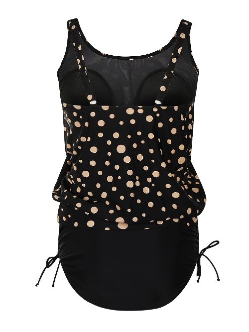 Mila Golden Dots zwart tankini set