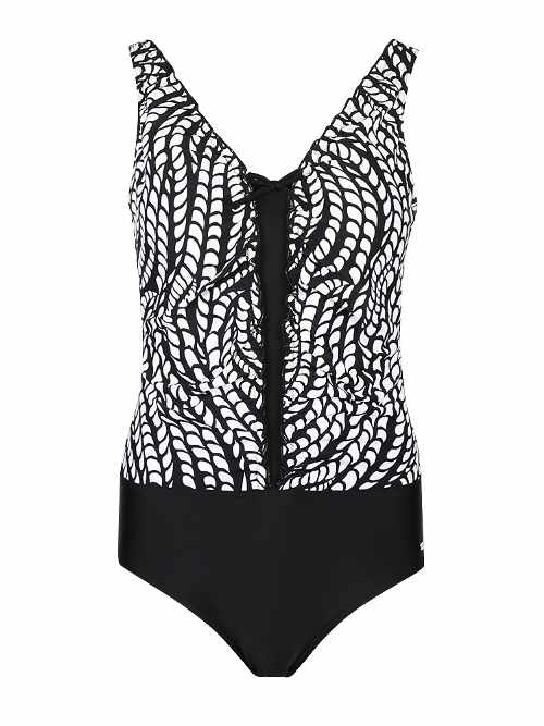 Mila Vibes zwart/wit badpak