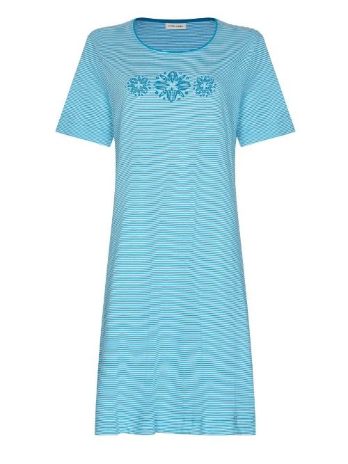 Pastunette Dames turquoise nachthemd