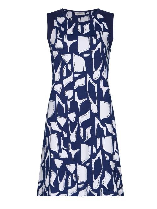 Pastunette Dames marine blauw nachthemd