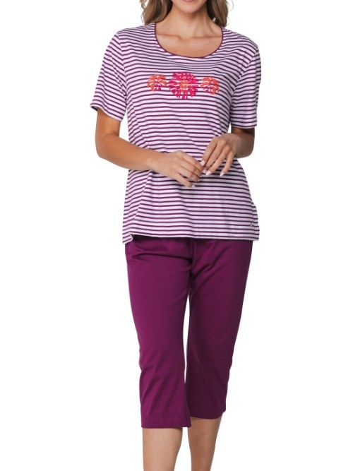 Pastunette Dames donker rood pyjama