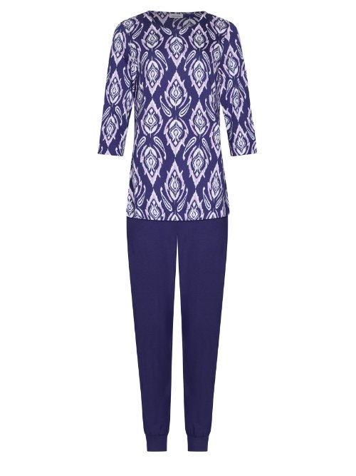Pastunette Dames marine blauw pyjama