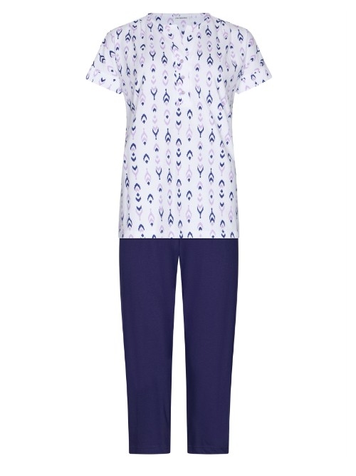 Pastunette Dames marine blauw pyjama