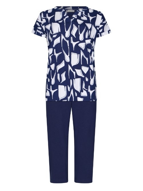 Pastunette Dames marine blauw pyjama