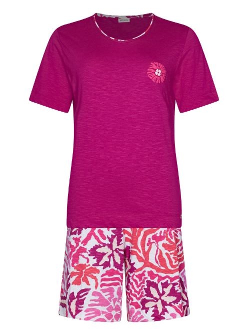 Pastunette Dames donker rood shortama