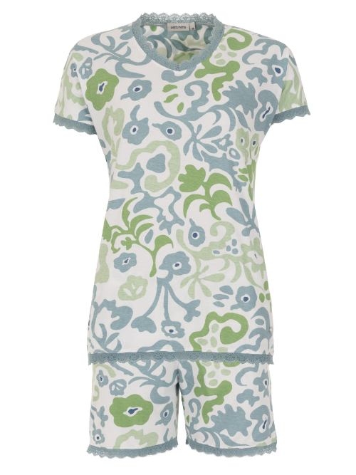 Pastunette Dames blauw shortama
