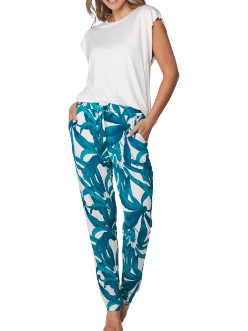 Pastunette Dames turquoise pyjama