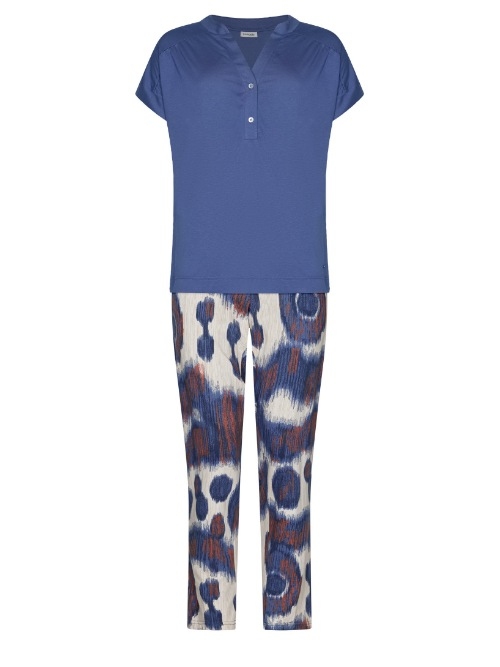 Pastunette Dames blauw pyjama