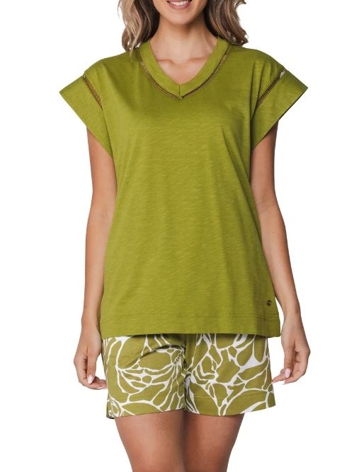 Pastunette Dames groen shortama