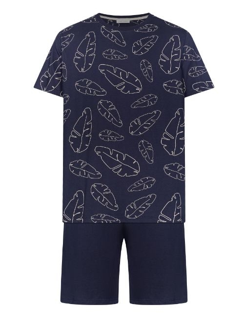 Pastunette Heren marine blauw shortama