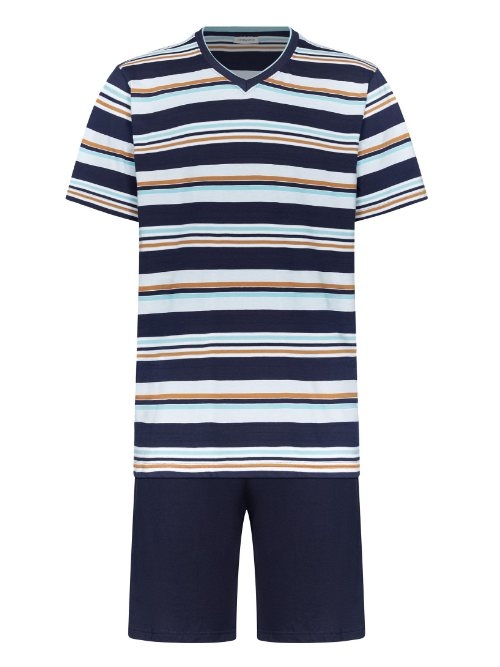 Pastunette Heren marine blauw shortama
