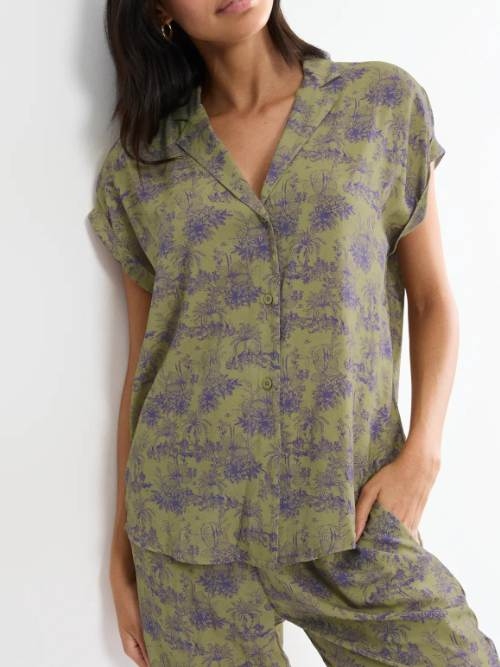Triumph Boyfriend Fit groen pyjama