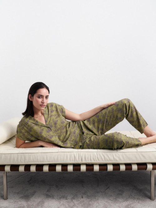 Triumph Boyfriend Fit groen pyjama